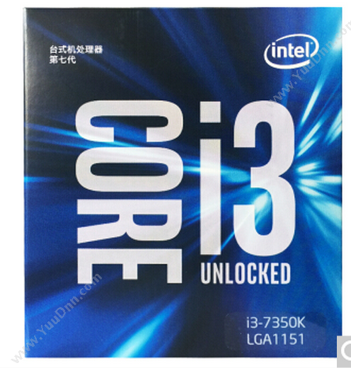 英特尔 Intel酷睿双核i3-7350K盒装处理器CPU