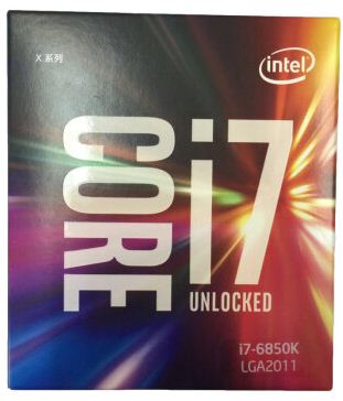 英特尔 Intel 酷睿六核i7-6850K盒装处理器 CPU