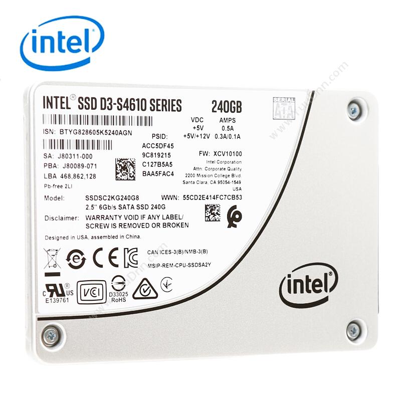 英特尔 IntelSSDSC2KG240G801（S4610240G）硬盘