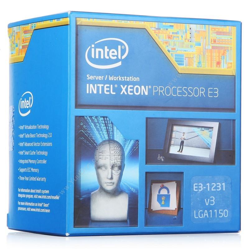 英特尔 Intel至强四核E3-1231V3盒装CPU