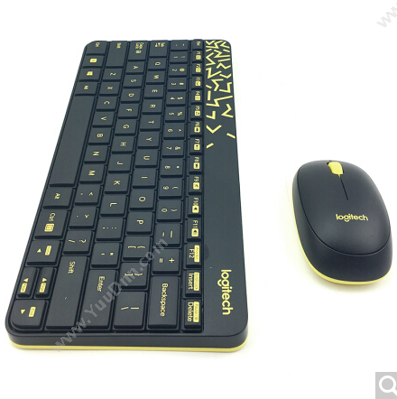 罗技 Logitech MK240Nano(黑色) 无线键盘鼠标套装
