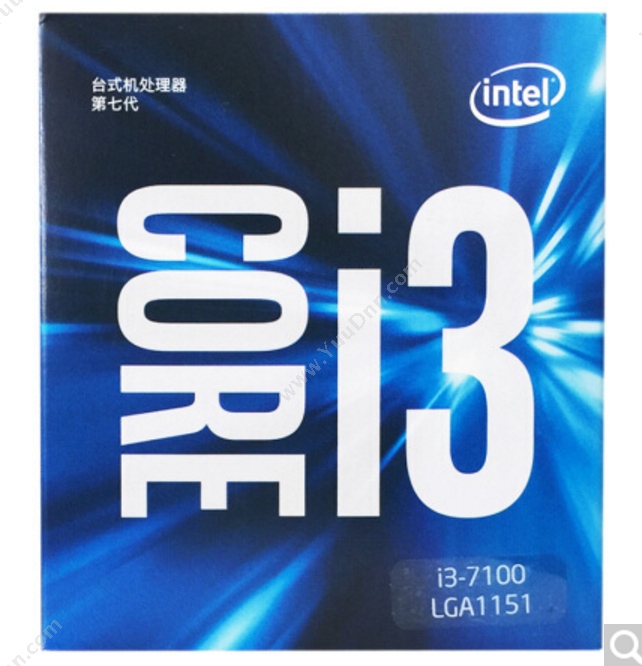 英特尔 Intel酷睿双核I3-7100T盒装处理器CPU