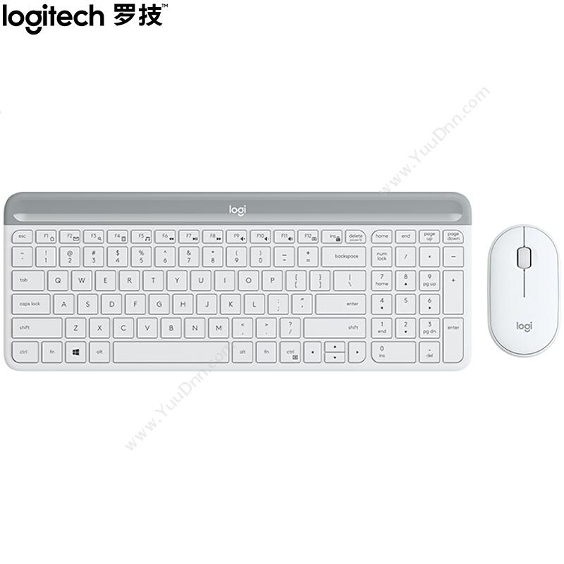 罗技 Logi键鼠套装MK470(白)键盘鼠标