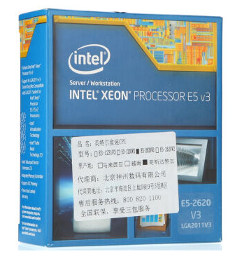 英特尔 Intel 至强系列E5-2620V3FCLGA2011-3插槽盒装CPU 服务器CPU