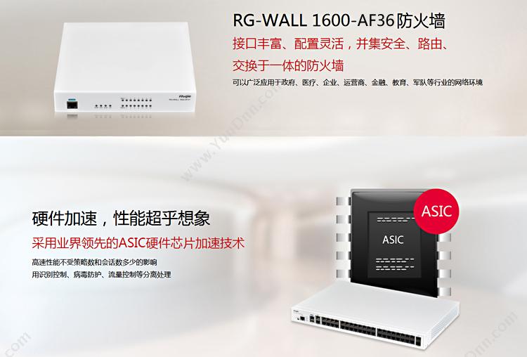锐捷 Ruijie RG-WALL1600-AF36防火墙 边界防火墙