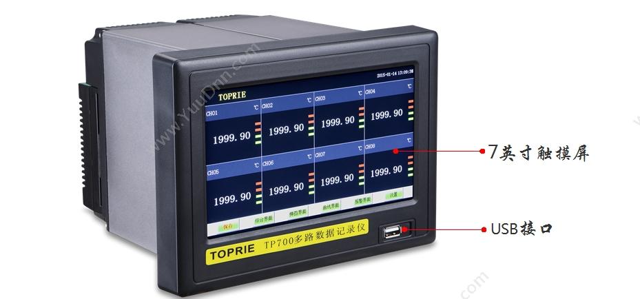 拓普瑞 TP710无纸记录仪 温湿度记录仪