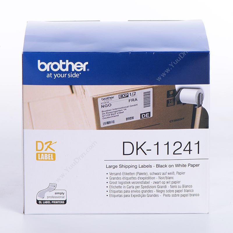 兄弟 BrotherDK-11241  热敏定长宽幅货运（纸质） 102mm*152mm白底黑字（200张，适用 QL系列打印机用）兄弟碳带