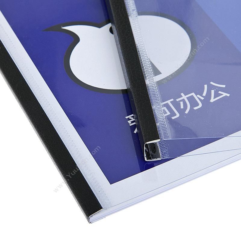 爱可 Aike A4 钢脊水晶封套 42mm（黑） 5册/包 其他规格热熔封套