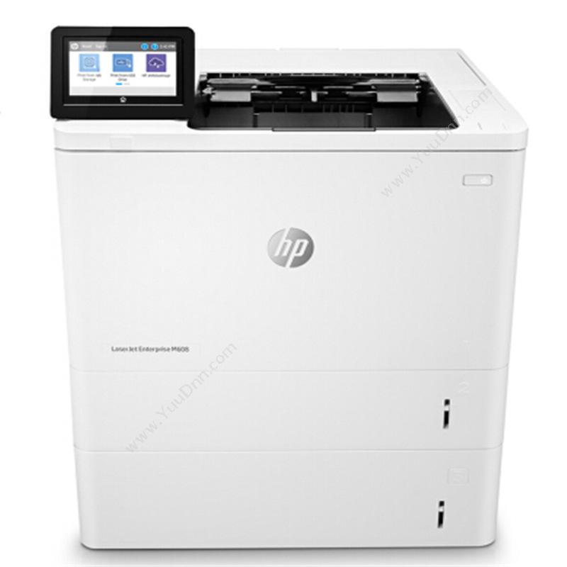 惠普 HPM608x  (自动双面打印单元/附带双纸盒)（白）A4黑白激光打印机
