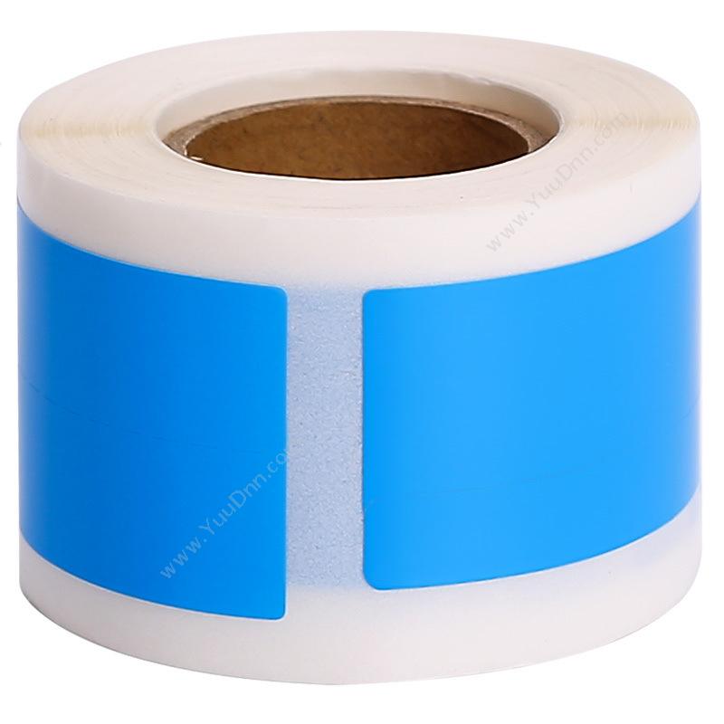 舜普 SPPF06-150B 旗型标签 45mm*30mm+50mm （蓝） 150片/卷 标签机打印配套耗材线缆标签