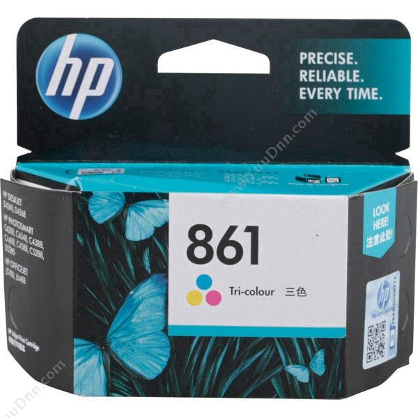 惠普 HP CB337ZZ 861号  170页 炫（彩色）（适用（彩色） 喷墨一体机用：Photosmart C4288,C4348,C4388,C4488/Officejet J5788, J6488照片打印机用：Photosmart D5368） 打印机墨粉/墨粉盒