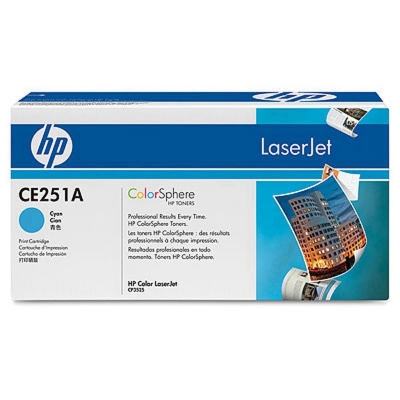 惠普 HP CE251A7000页（青） 1支（适用 Color LaserJet CP3525/3525n/3525dn 打印机用） 硒鼓