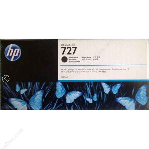 惠普 HP727号（C1Q12A） 300ml 磨砂（黑）（适用T920/T1500/T2500）墨盒
