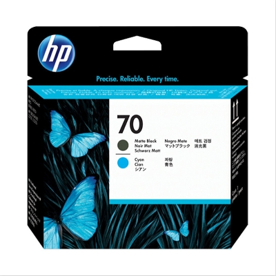 惠普 HP 70 号 打印头（C9404A） 6pl 粗面黑和（青）（适用 Designjet Z2100、Z3100 和 Z3200 系列照片打印机用） 打印机墨粉/墨粉盒