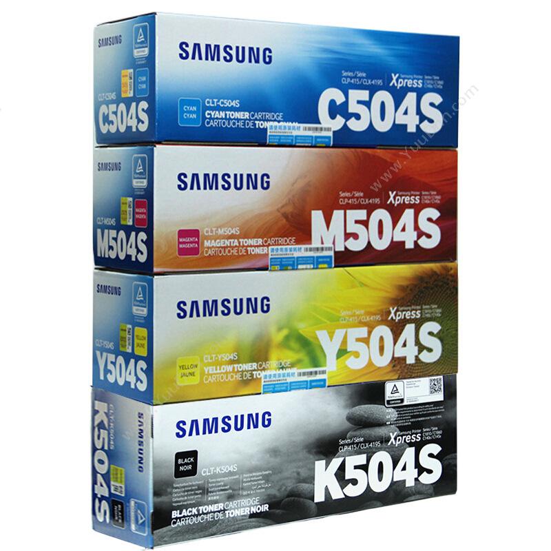 三星 SamsungCLT-Y504S 墨  1800页（黄）（适用Samsung CLP-415N/CLX-4195N/4195FN）墨盒