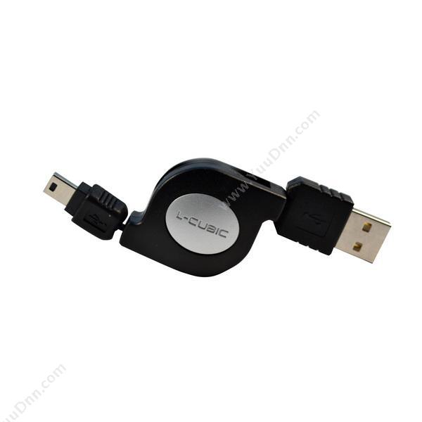 酷比客 L-CubicLCCPSTUAMMIMBK 伸缩式 USB AM-Mini接口数据线(0.8米)其它线材
