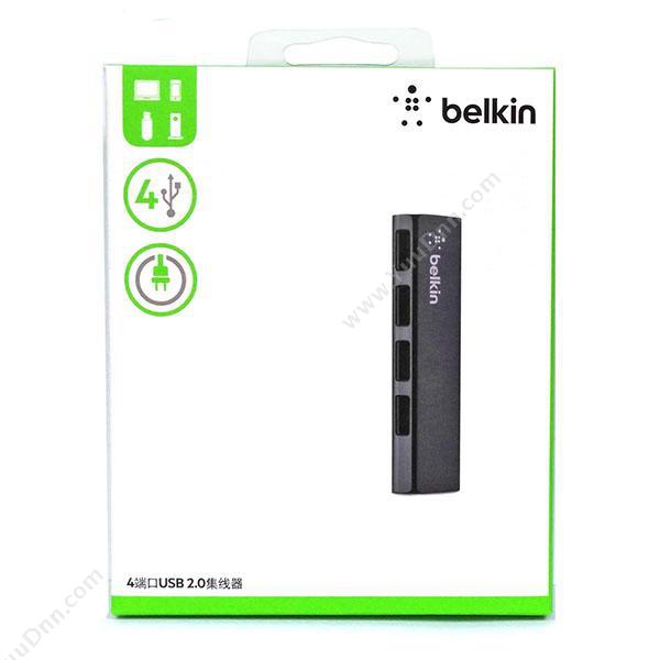 贝尔金 BelkinF4U040ZH 细棒高速USB2.0四口（黑）集线器