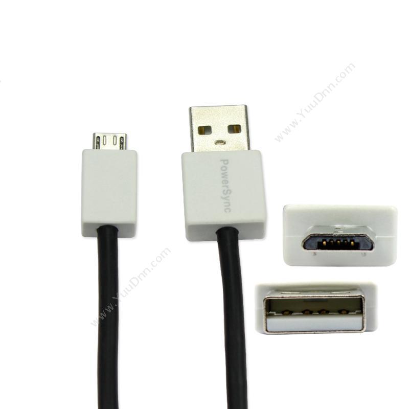包尔星克  Powersync USB2-ERMIB150 micro数据线 1.5米 （黑） USB2.0 视频线