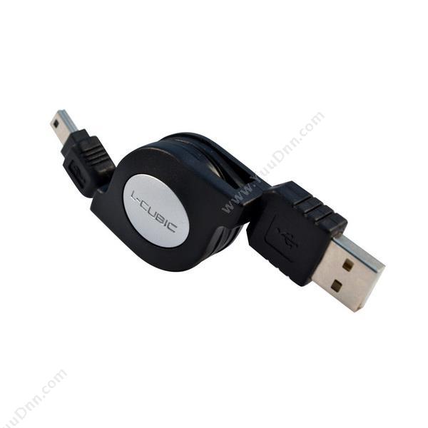 酷比客 L-Cubic LCCPSTUAMMIMBK 伸缩式 USB AM-Mini接口数据线(0.8米) 其它线材