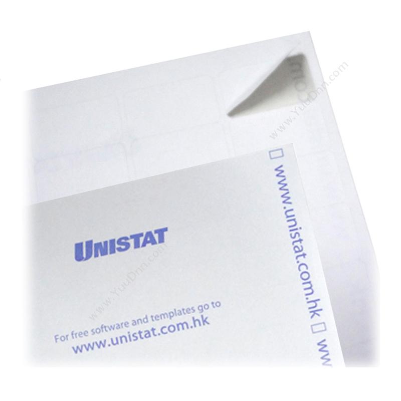 裕德 Unistat 裕德 U4678-100 邮寄标签 99.1*38.1mm （白） 激光打印标签