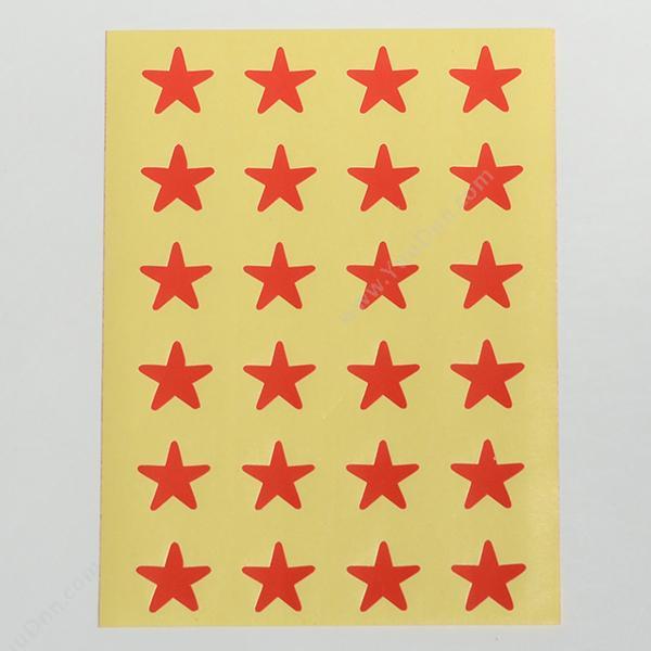 惠达 HuiDa HD-84 （红）五角星 自粘性标签 12张/包 直径16mm （红） 手写标签