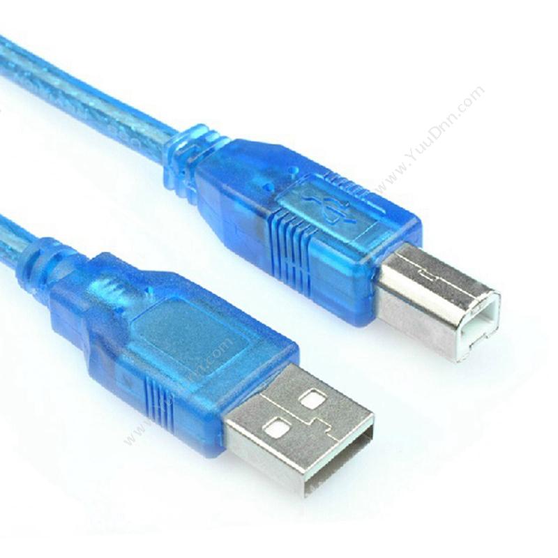 创乘 ChuangCheng CC029 高速USB2.0打印线 (AM-BM) 1.5米 透明（蓝） 其它线材