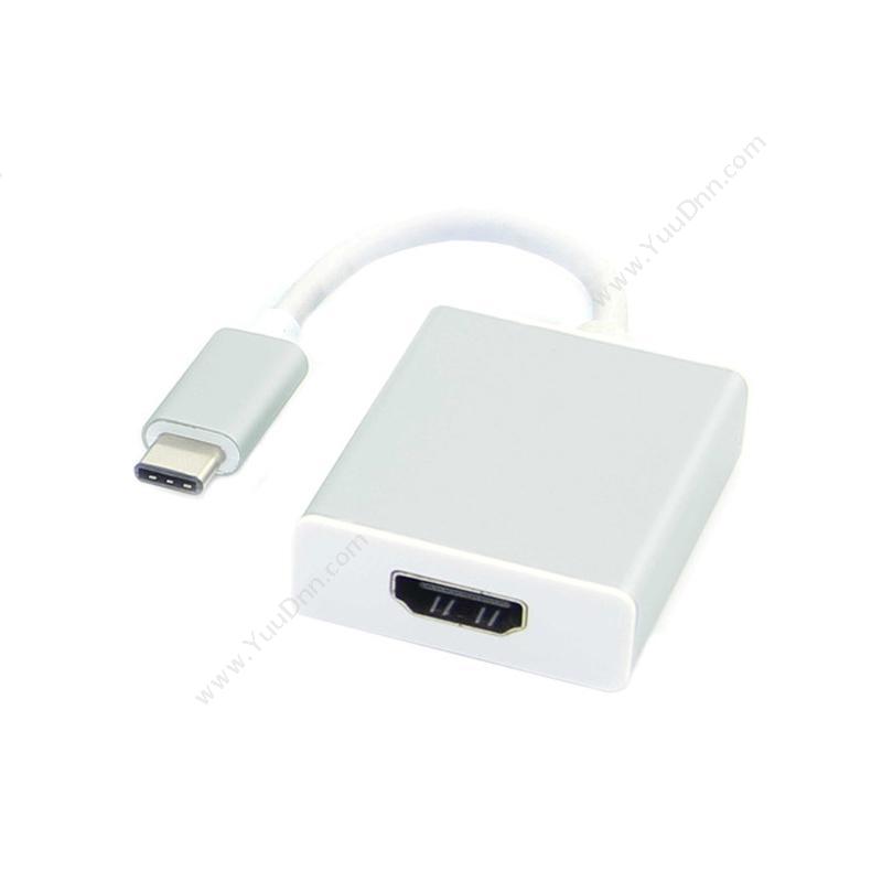 酷比客 L-CubicLCCPUCHAF USB Type-C转HDMI母 转接线 0.15M（银） 用于Type-C转HDMI的设备扩展配件