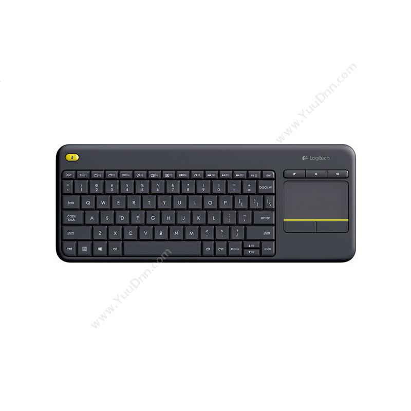罗技 LogiK400 plus 无线触控键盘 （黑）键盘鼠标
