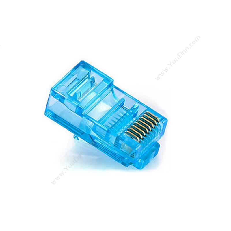 酷比客 L-CubicLCLNC5PLUGBU L-CUBIC 超五类 8P8C 透明（蓝） 用于综合网络布线，网线接口，RJ45网络接口水晶头