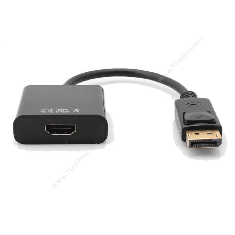 酷比客 L-CubicLCCPDPHDMIBK DisplayPort转HDMI 公对母0.2M（黑） 铝箔袋包装 用于苹果笔记本MacBook Air/Pro连接电视机 显示器 投影仪扩展配件