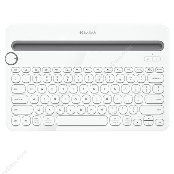 罗技 LogiK480 多功能蓝牙键盘 （白）键盘鼠标