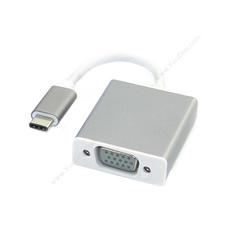 酷比客 L-CubicLCCPUCVF USB Type-C转VGA母 转接线 0.15M（银） 用于Type-C转VGA的设备扩展配件