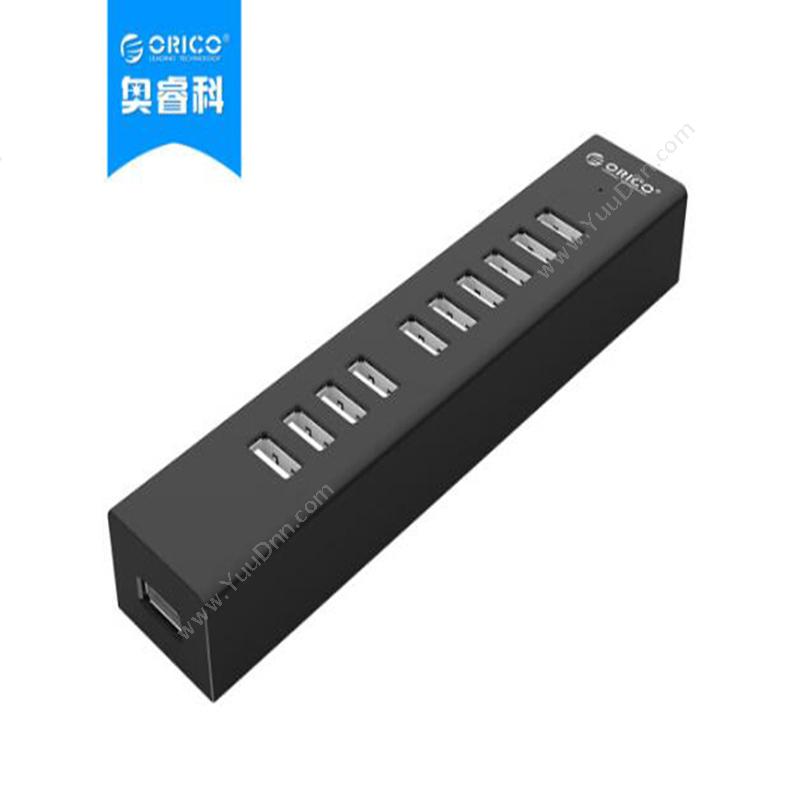 奥睿科 Orico H1013-U2-BK  USB2.0*10 100CM （黑） 集线器