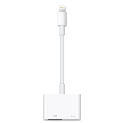 苹果 Apple Apple MD826FE/A Lightning Digital AV Adapter Lightning 数字影音转换器  iPhone、iPad 或 iPod（黑） 平板电脑配件