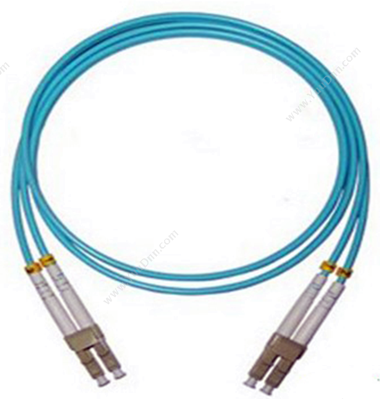 耐斯龙 Necero CA055-40  线 SC(UPC)-LC(UPC) 电信工程级OM3万兆多模双芯 40米 （青） 光纤跳线
