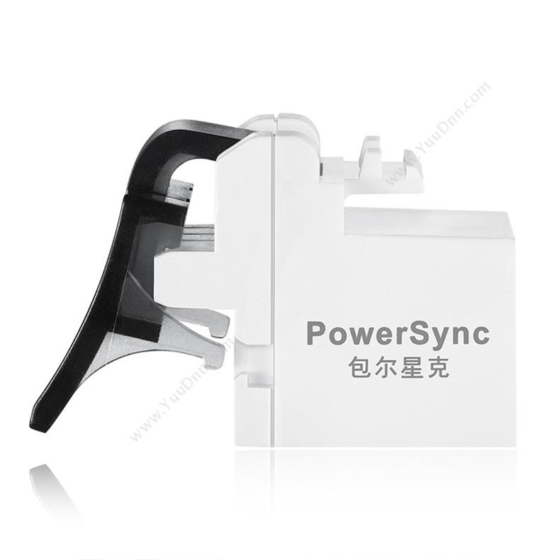 包尔星克  Powersync ACPDC3UHP9 Cat.3e无遮蔽免工具电话模块  白色 1个/袋 电话线