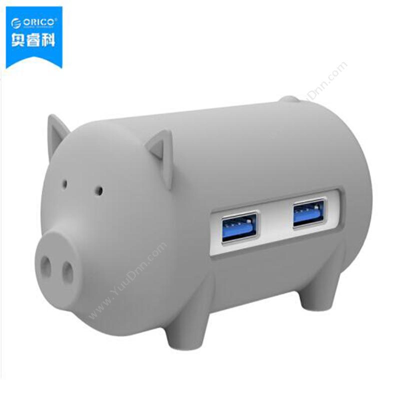奥睿科 OricoH4018-U3-GY 小猪读卡 USB3.0*3TF*1 SD*1 100cm （灰）集线器