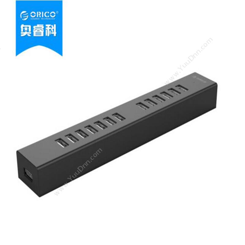 奥睿科 OricoH1313-U2-BK  USB2.0*10 100CM （黑）集线器