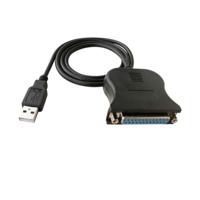 酷比客 L-Cubic LCCPUD25B1 USB转DB25并口线 公-母1M （黑）  用于USB转DB25的设备 其它线材