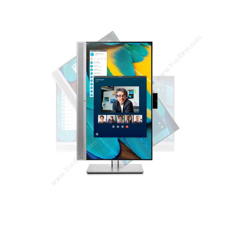 惠普 HP E24显示器 23.8英寸 金属(银）  SKYPE视频会议显示器 液晶显示器