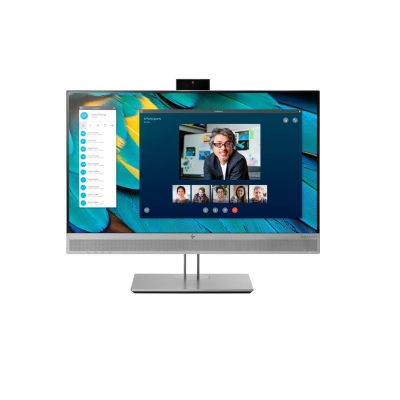 惠普 HP E24显示器 23.8英寸 金属(银）  SKYPE视频会议显示器 液晶显示器