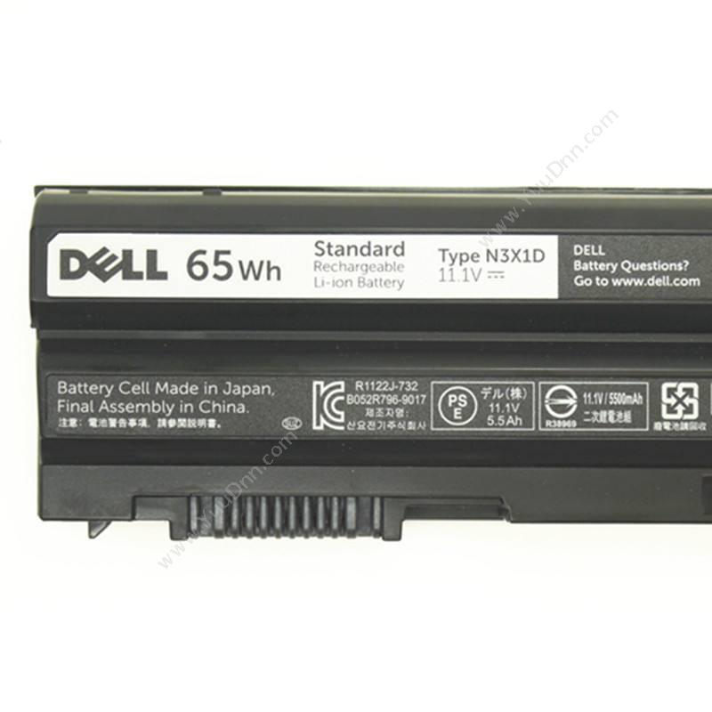 戴尔 DellN3X1D 6芯笔记本电池 65W（黑）  适用于Latitude E5420/E5430/E5520/E5530/E6420/E6430/E6440/E6520/E6530/E6540笔记本电池