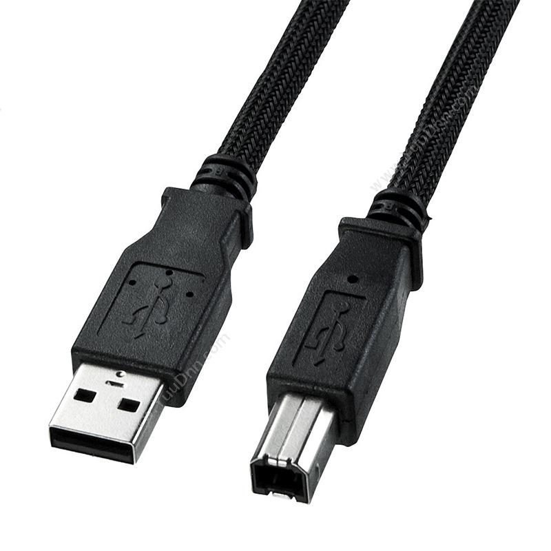 山业 SanwaKU20-NM20K 尼龙编织USB2.0连接线 线长 2m （黑）USB数据线