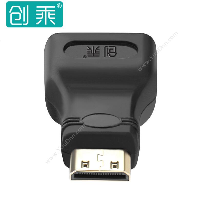 创乘 ChuangCheng CT125 Mini HDMI转HDMI转接 Mini HDMI公转HDMI母 黑色  双向转换 转换器