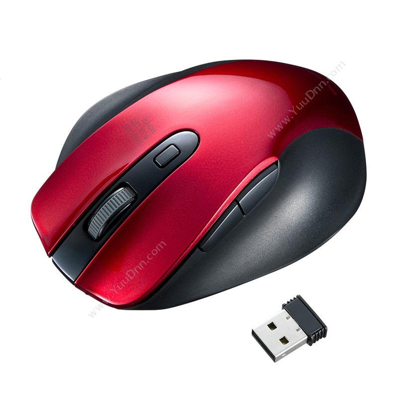 山业 SanwaGMAWBL119R 无线蓝光LED鼠标 （红）键盘鼠标