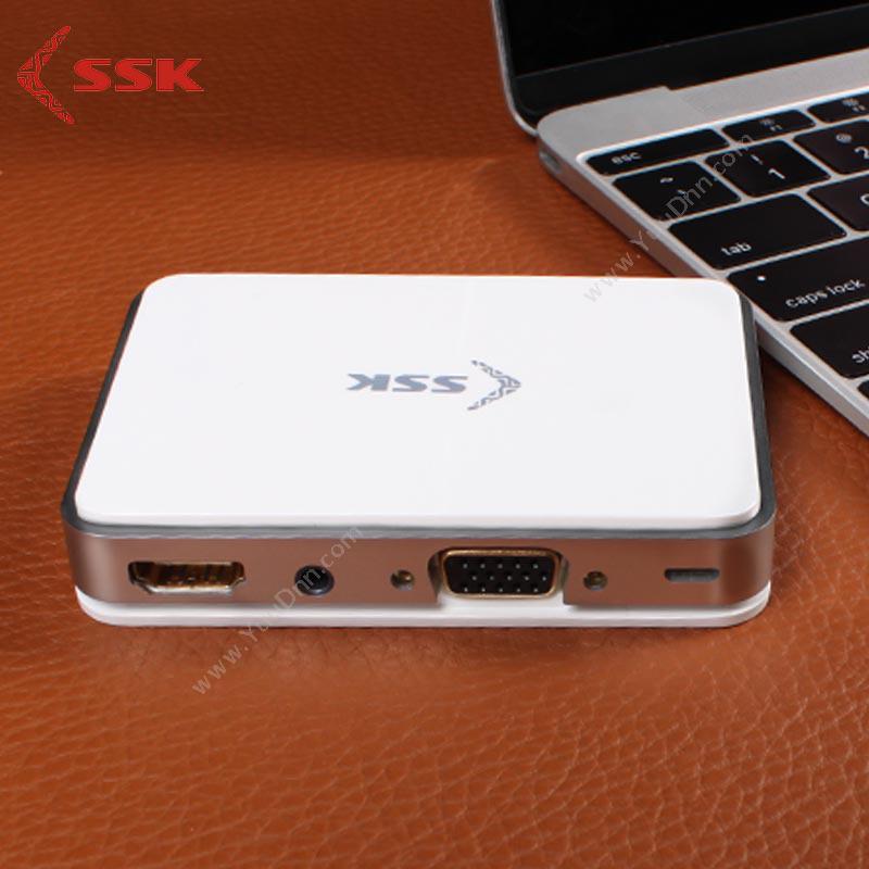 飚王 SSK SSP-Z300 无线WiFi同屏器 HDMI+VGA双接口 扩展配件