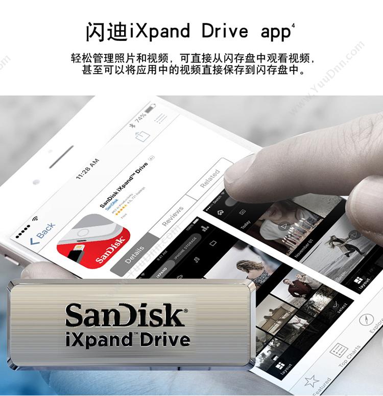 闪迪 Sandisk SDIX40N iXpand欣享256G（蓝） U盘