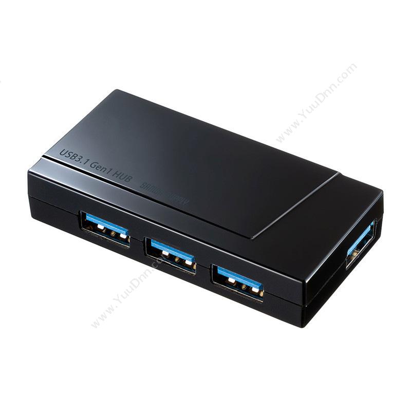 山业 SanwaUSB-3H417BK USB USB3.0*4（黑）集线器