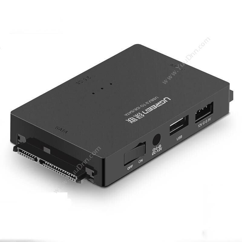 绿联 Ugreen30353 多功能硬盘存储  黑色  USB3.0转SATA/IDE硬盘转接转换器
