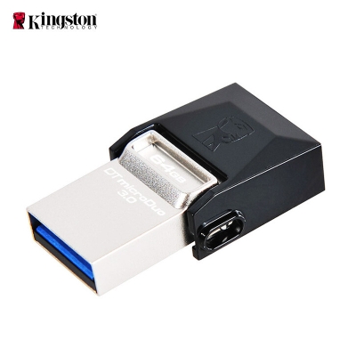 金士顿 Kingston DTDUO3/64GB  安卓 USB3 银(黑） U盘